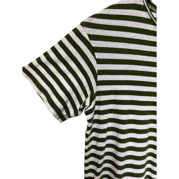 Madewell Softfade Women's Tee Shirt Oversized Pocket Cahita Stripe Green XXS - Picture 3 of 10